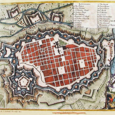 Historical map of Turin