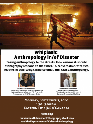 Event flyer with headshots
