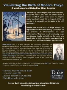 Event flyer with headshots